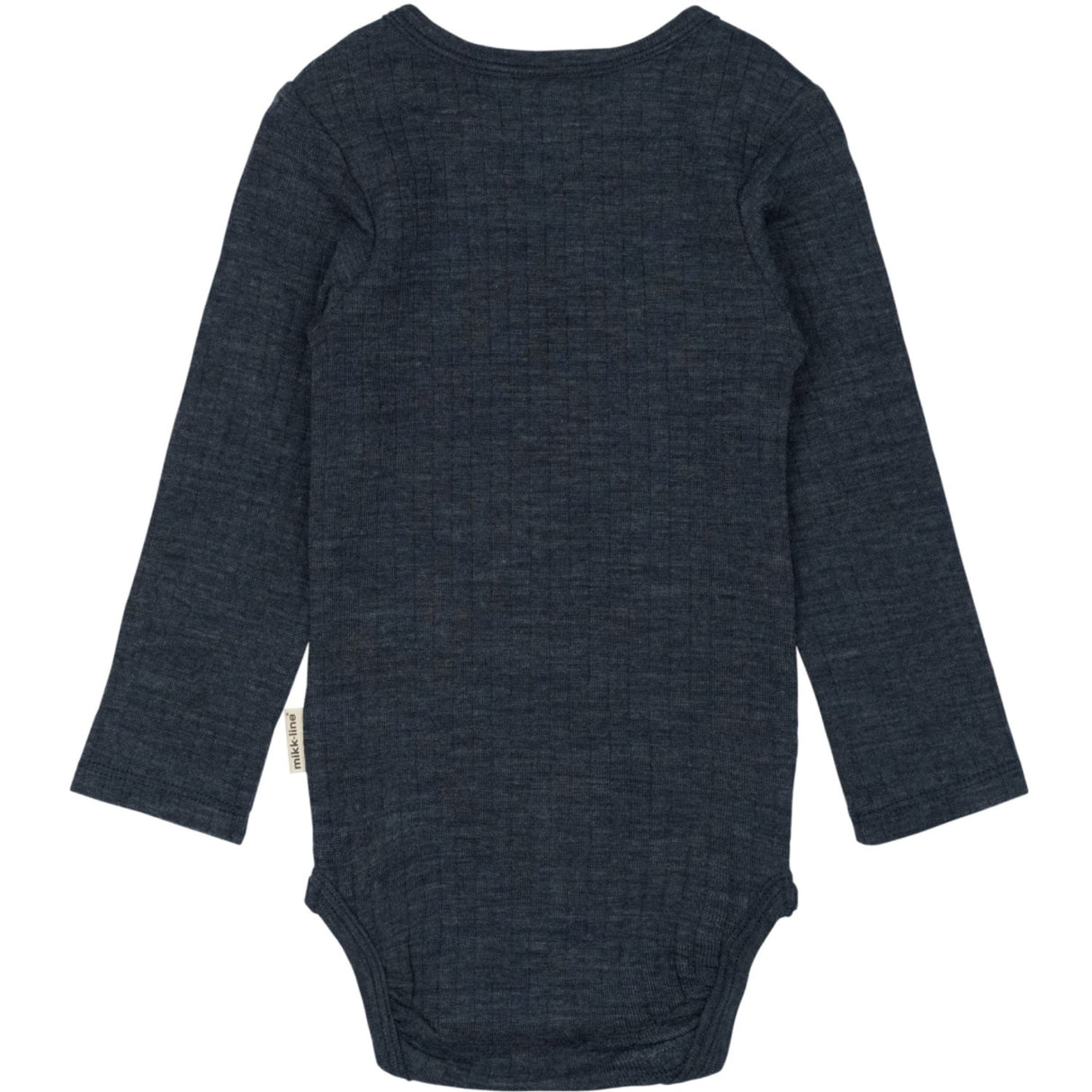 Mikk-Line Melange Blue Nights Merino Wool Ls Body