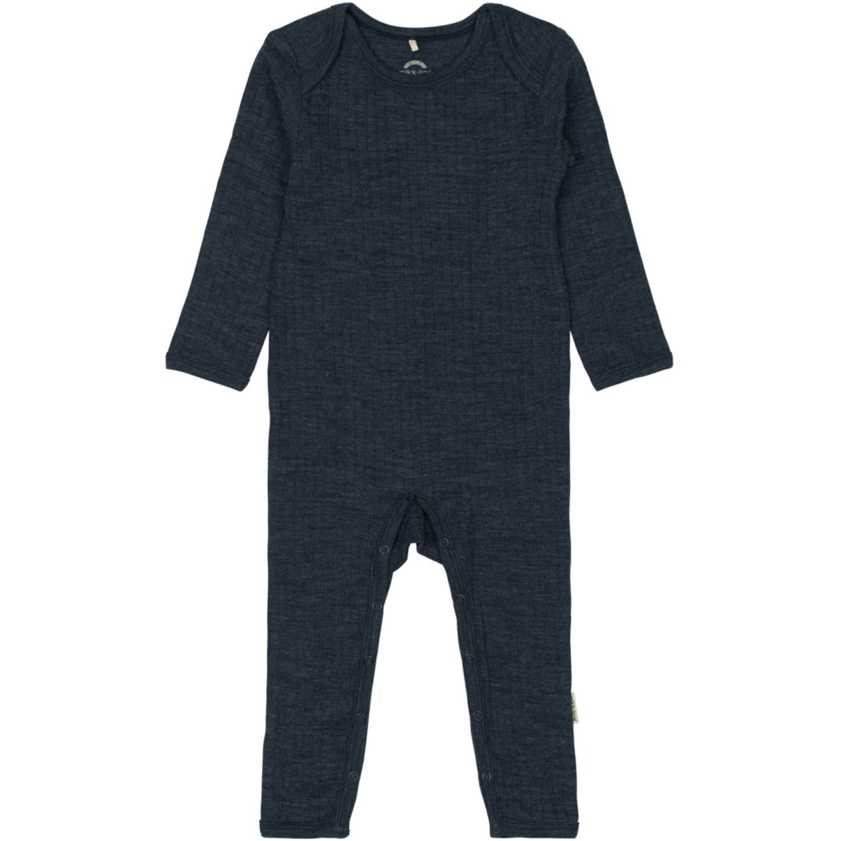 Mikk-Line Melange Blue Nights Merino Wool Ls Suit