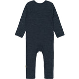 Mikk-Line Melange Blue Nights Merino Wool Ls Suit