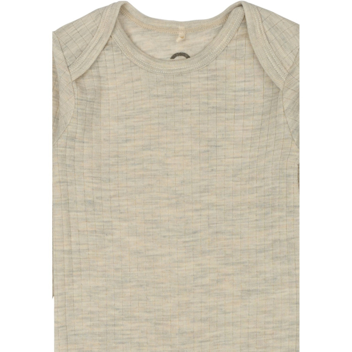 Mikk-Line Melange Offwhite Merino Wool Ls Suit