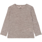 Mikk-Line Melange Denver Merino Wool Ls Top