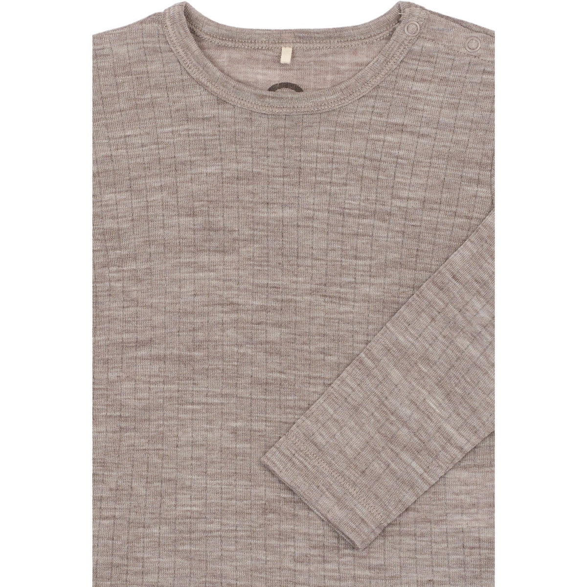 Mikk-Line Melange Denver Merino Wool Ls Top