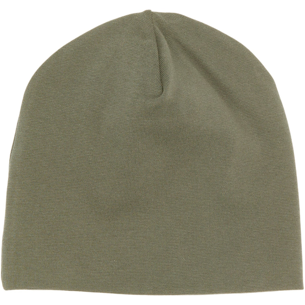 Mikk-Line Dusty Olive Cotton Hat - Solid