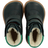 Angulus Deep Teal/Grass Green Tex-Støvle With Velcro Closure