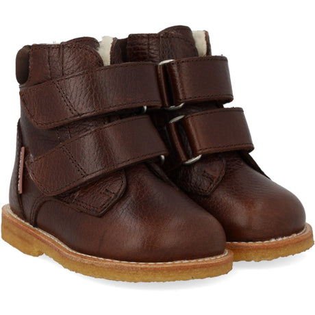 Angulus Dark Brown/Dark Brown Beginners Tex-Boot Med Velcro Closure