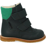 Angulus Deep Teal/Grass Green Tex-Støvle With Velcro Closure