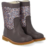 Angulus Lavender/Pastel Multi Glitter Tex Vinterstøvle With Glitter