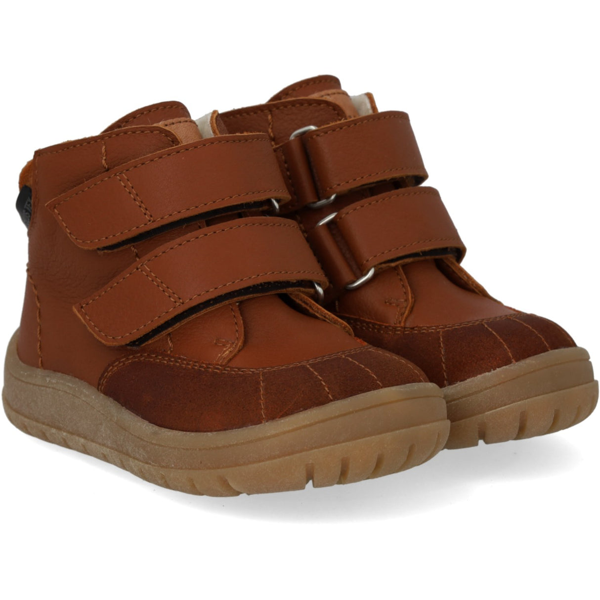 Angulus Cognac/Cognac/Tan Beginner Tex-Støvle With Kontraststikninger