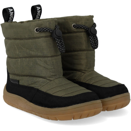 Angulus Black/Olive Recycled Ripstop Let Og Fleksibel Tex-Vinterstøvle In Nylon