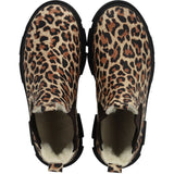 Angulus Beige Leo/Dark Brown Elastic Chunky Tex Chelsea Boot