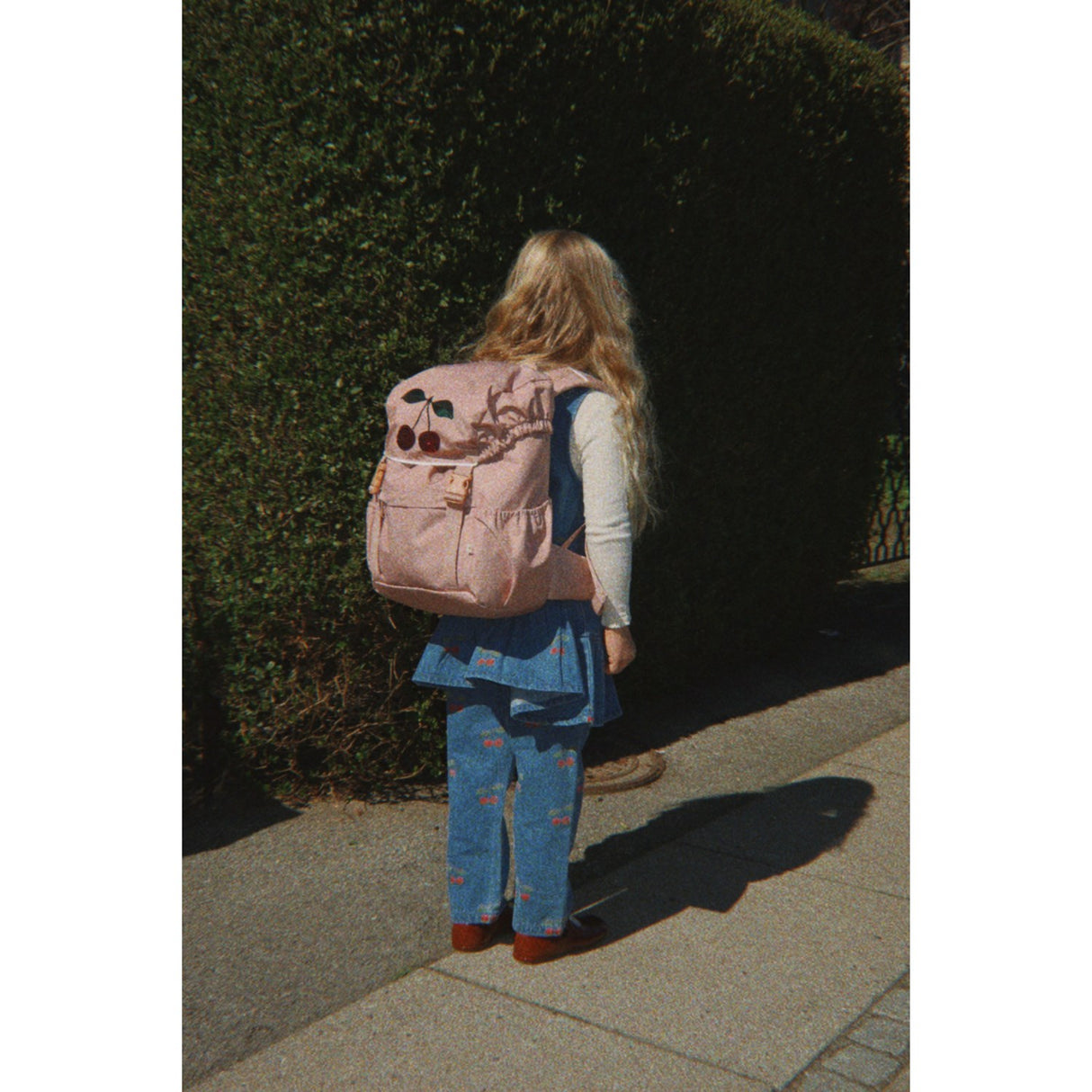 Konges Sløjd Ma Grande Cerise Denim Magot Frill Pants Gots