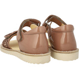 Angulus Clay/Clay Glitter Sandal With Funklende Glitterdetalje