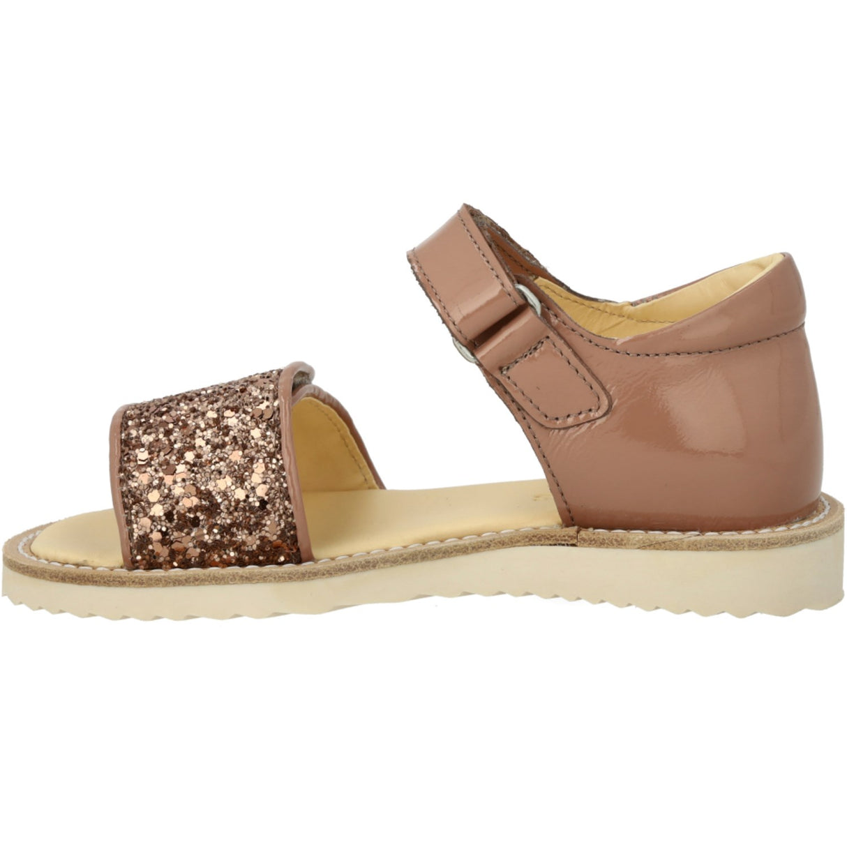 Angulus Clay/Clay Glitter Sandal With Funklende Glitterdetalje