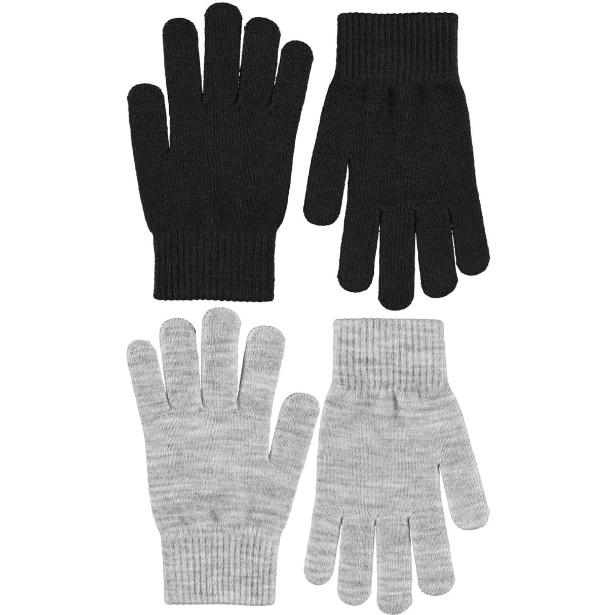 Molo Grey Melange Kiddy Wool Gloves