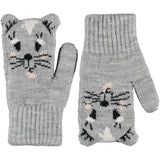 Molo Grey Melange Kenau Mittens