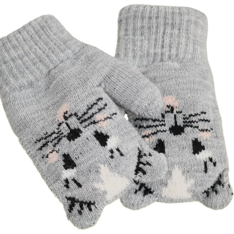 Molo Grey Melange Kenau Mittens