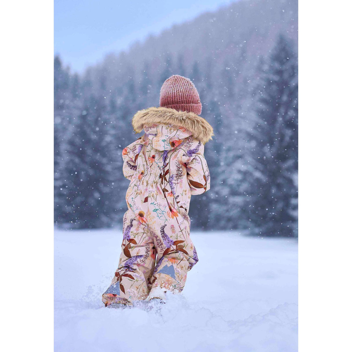 Molo Meadow Mist Polaris Fur Junior Snowsuit