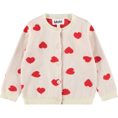 Molo Red Hearts Goldie Cardigan