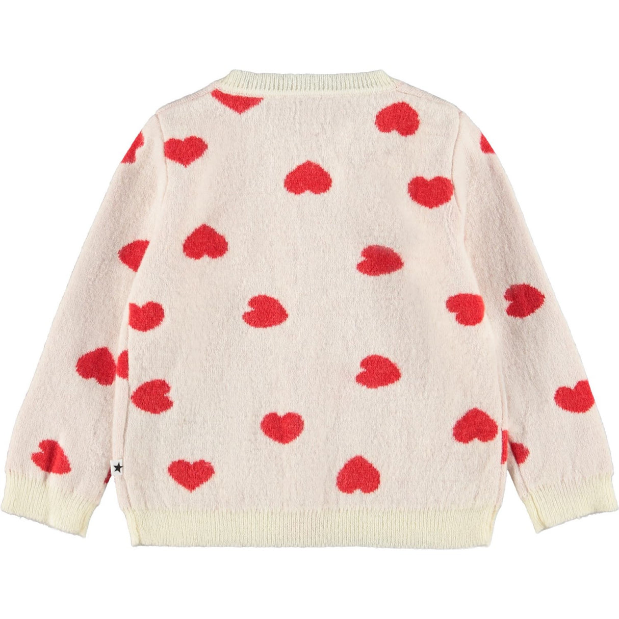 Molo Red Hearts Goldie Cardigan