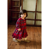 Molo Holiday Check Cele Dress LS