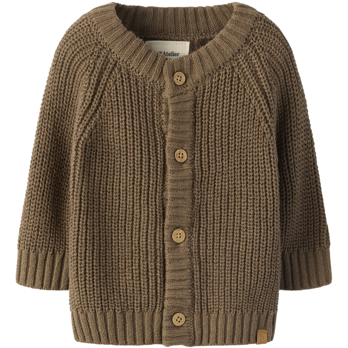 Lil'Atelier Shitake Nbnemlen Ls Knit Card Lil Noos
