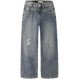 Name It Vintage Medium Blue Denim Nkfrose Wide Hw Jeans Destr 1411-Be Noos