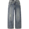 Name It Vintage Medium Blue Denim Nkfrose Wide Hw Jeans Destr 1411-Be Noos