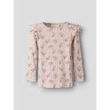 Lil'Atelier Hushed Violet Flowers Nmfgavo Eko Ls Slim Top Lil Noos
