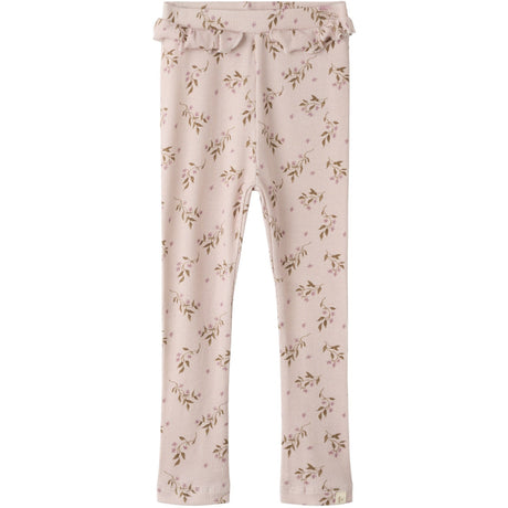 Lil'Atelier Hushed Violet Flowers Nmfgavo Efi Slim Leggings Lil Noos