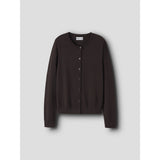 Name It Chocolate Plum Nkfvalane Ls Knit Card Noos