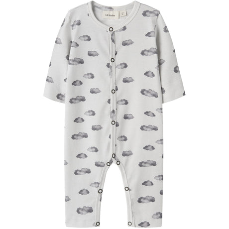 Lil'Atelier Glacier Gray Cloud Nbmgio Ls Nightsuit Lil