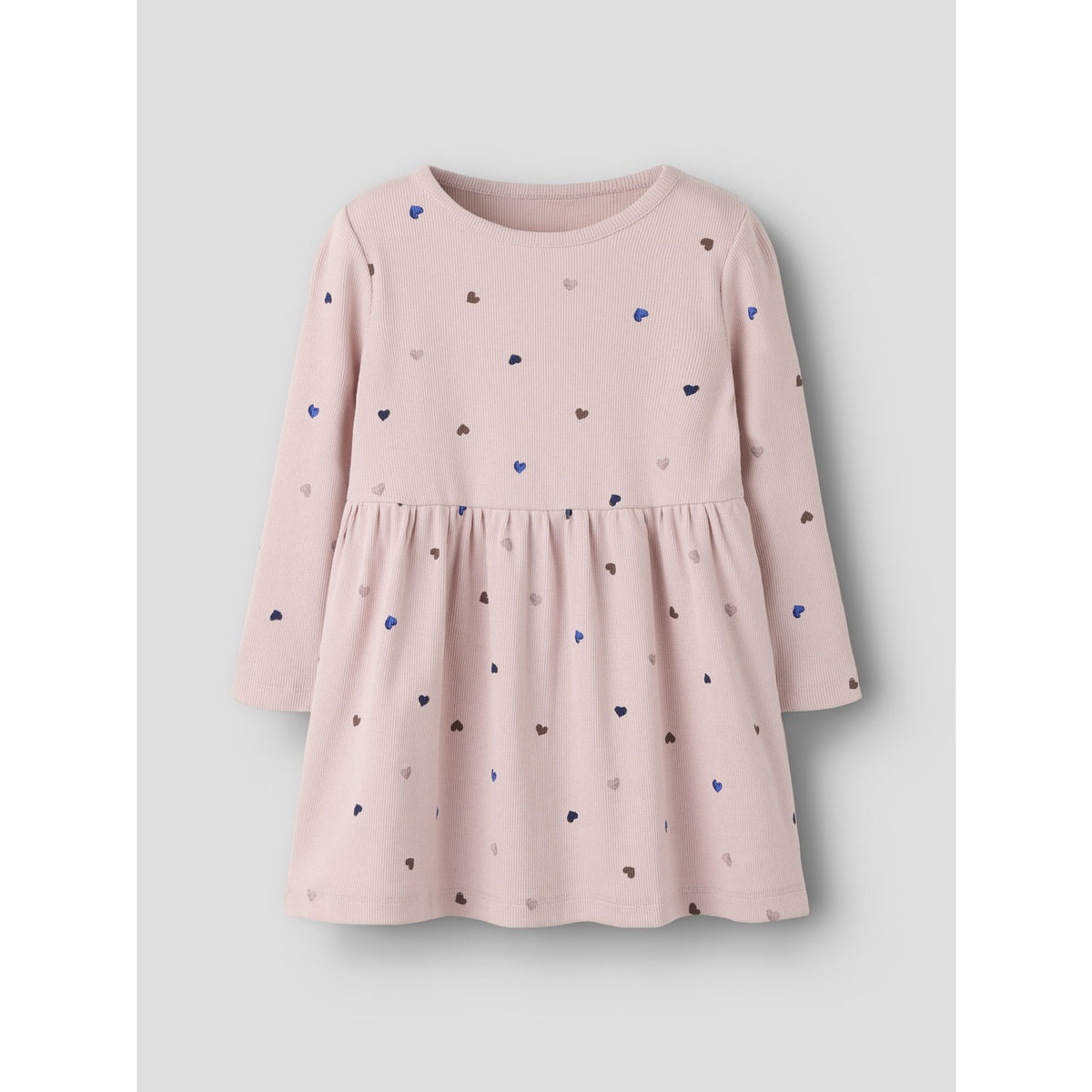 Name It Burnished Lilac Hearts Nmfnutti Ls Dress Noos