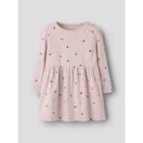 Name It Burnished Lilac Hearts Nmfnutti Ls Dress Noos