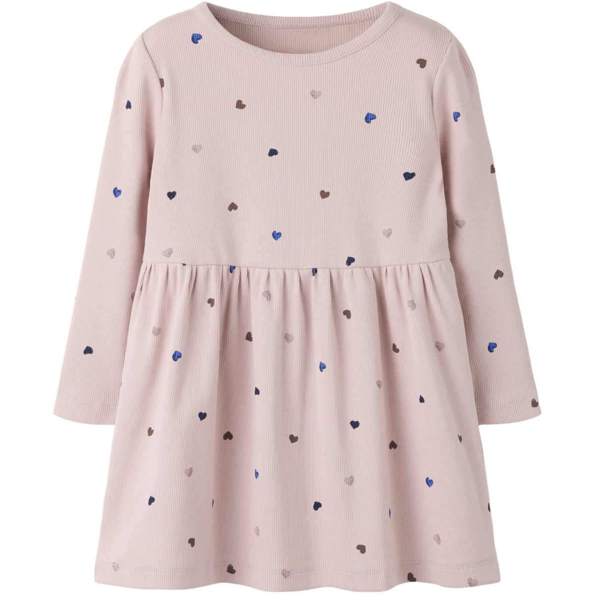 Name It Burnished Lilac Hearts Nmfnutti Ls Dress Noos