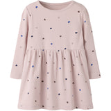 Name It Burnished Lilac Hearts Nmfnutti Ls Dress Noos
