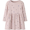 Name It Burnished Lilac Hearts Nmfnutti Ls Dress Noos