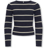 kids ONLY Night Sky Whitecap Gray Kogibi Ls Rib Boatneck Cp Knt Noos