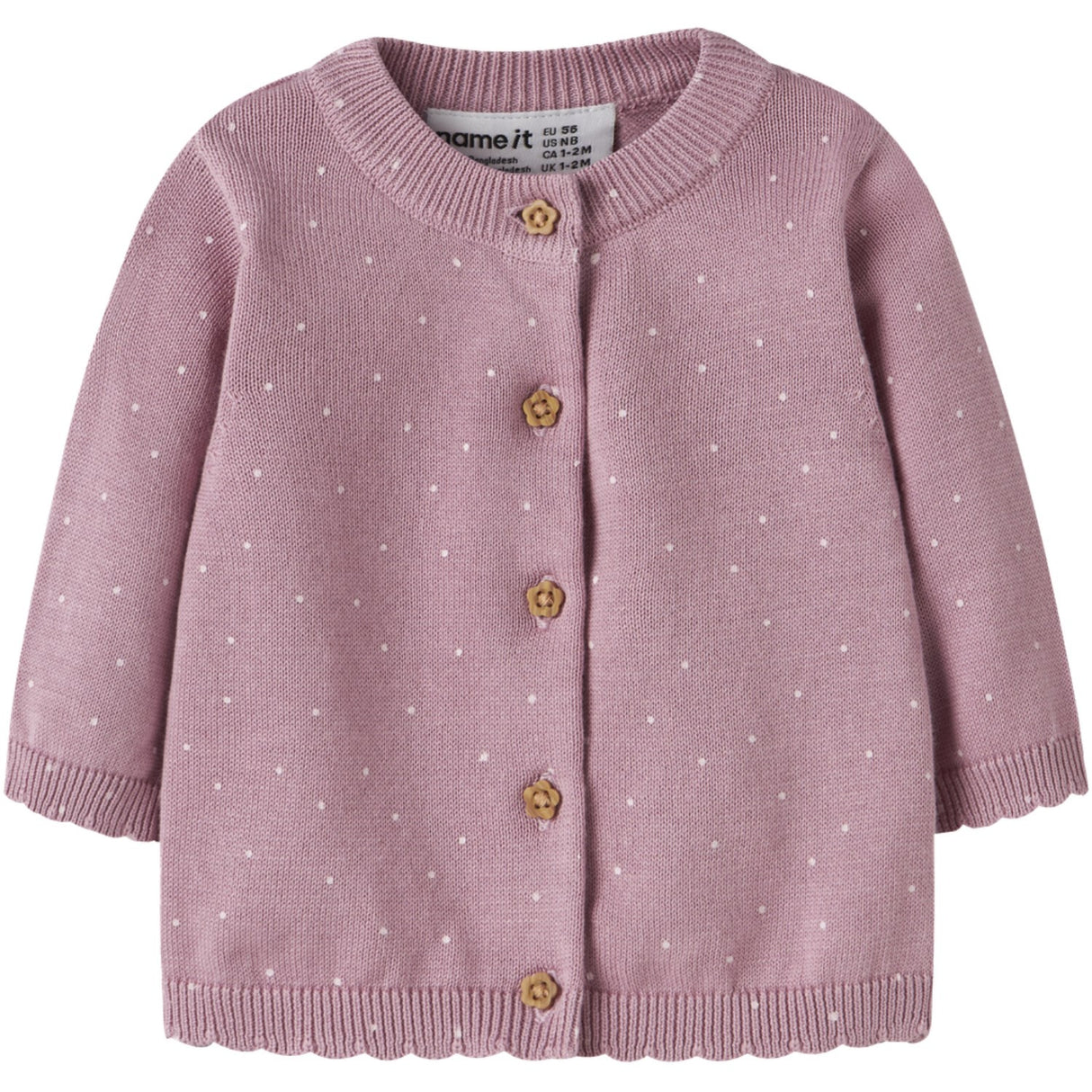 Name It Lilas Lotus Nbfladot Ls Knit Card