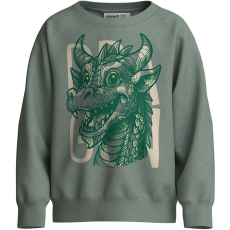 Name It Green Milieu Dragon Nmmvion Ls Nreg Sweat Unb