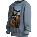 Name It Ashley Blue Farm Animals Nmmvoto Ls Nreg Sweat Unb
