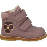 Angulus Faded Rose/Faded Rose Tex-Støvle With Stedmoderblomst Appliqué
