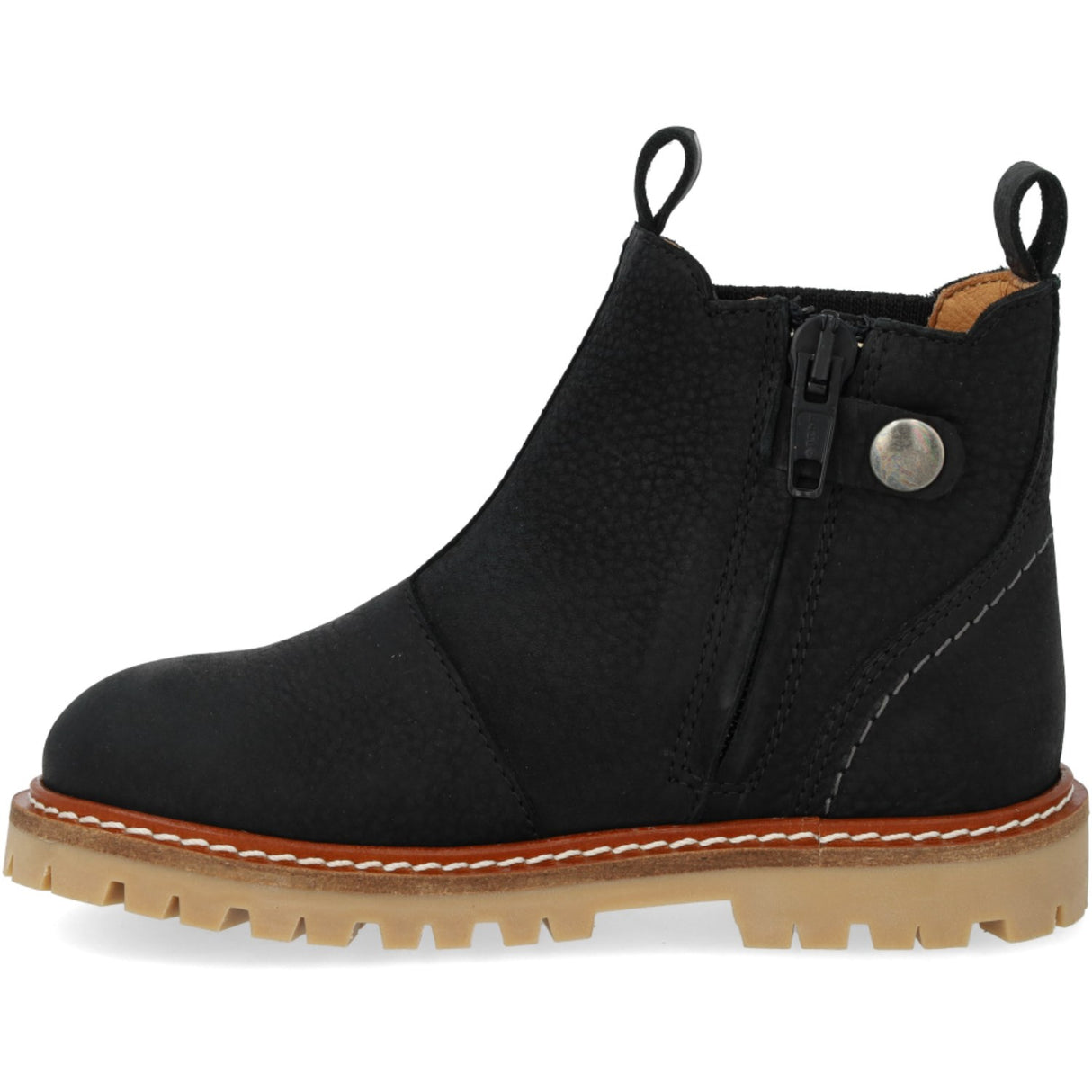Angulus Black/Black Chunky Chelsea Boot