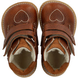 Angulus Cognac/Cognac Tex-Støvle With Hjertedetalje