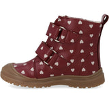 Angulus Berry Rose Hearts Tex Vinterstøvle With Print