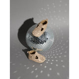 Name It Rose Smoke Metallic Heart Print Nbfrea Baby Shoe In Suede T-Strap Velcro