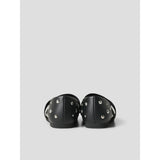 Name It Black Studs In Silver Nkfraya Ballerina