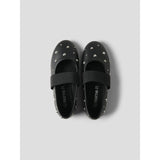 Name It Black Studs In Silver Nkfraya Ballerina
