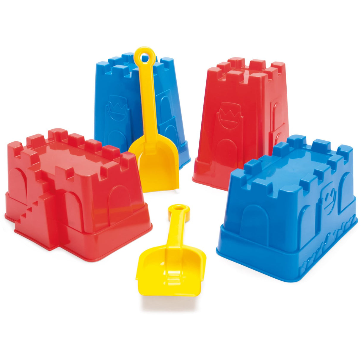 Dantoy Sand Castle Moulds & Shovel Set Ctn.