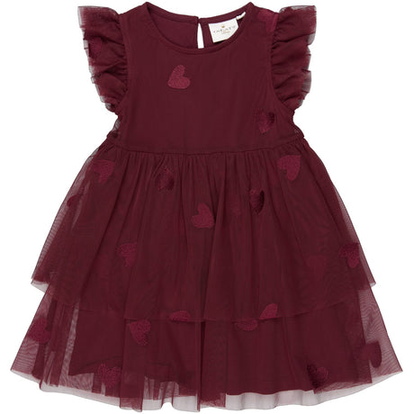 THE NEW Siblings Burgundy Emb Tn Tnstvonda S_L Mesh Dress