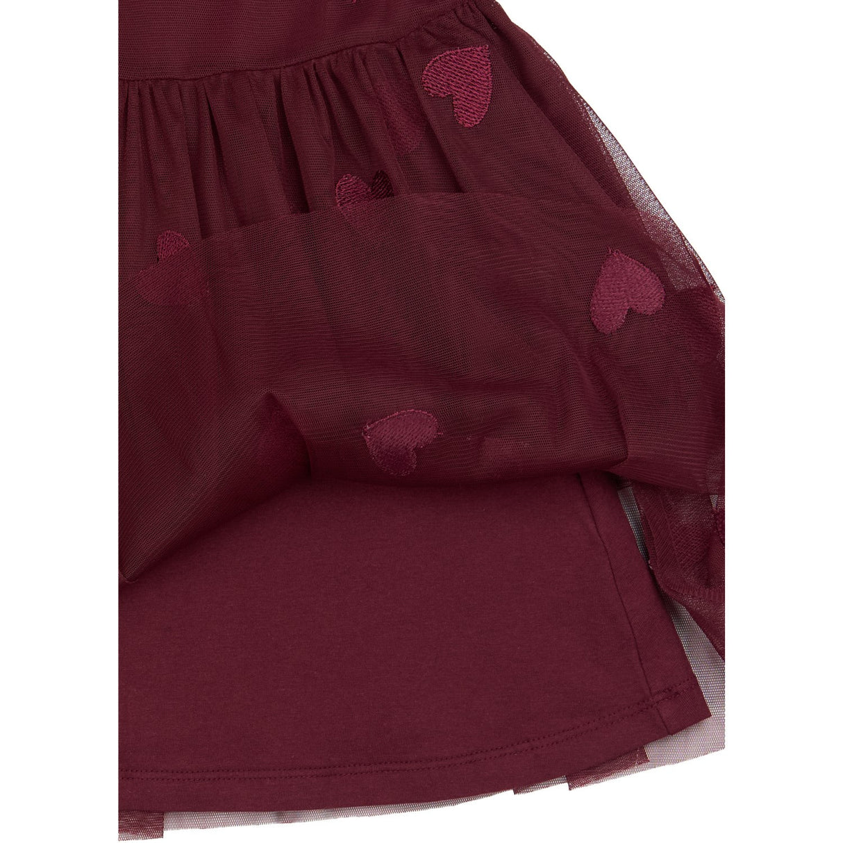THE NEW Siblings Burgundy Emb Tn Tnstvonda S_L Mesh Dress